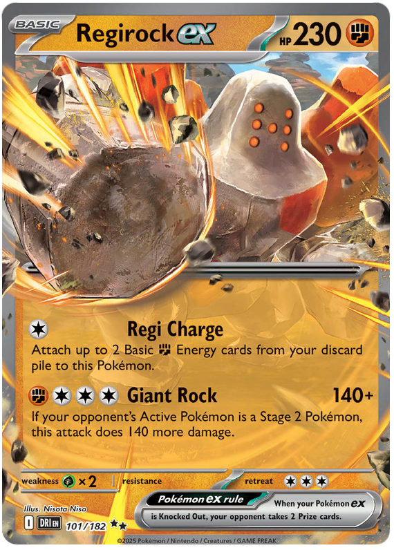Regirock ex 101/182 Double Rare | Scarlet & Violet – Destined Rivals by Worth the XP on MYNTED