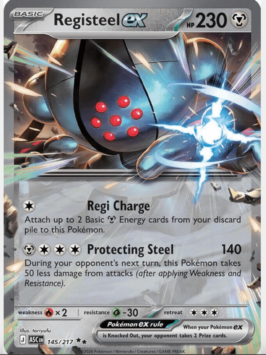 Registeel Ex 145 Pokemon Ascended Heroes by Birdcyd on MYNTED