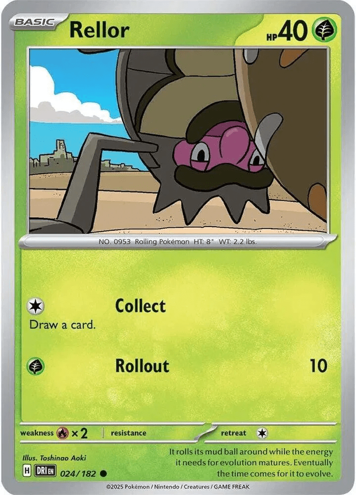 Rellor 024 Rev Holo - Destined Rivals by PokéPW on MYNTED