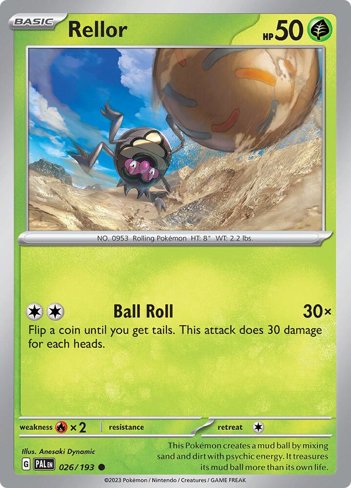 Rellor 026/193 Normal · Paldea Evolved (PAL) by PokeMarsi on MYNTED