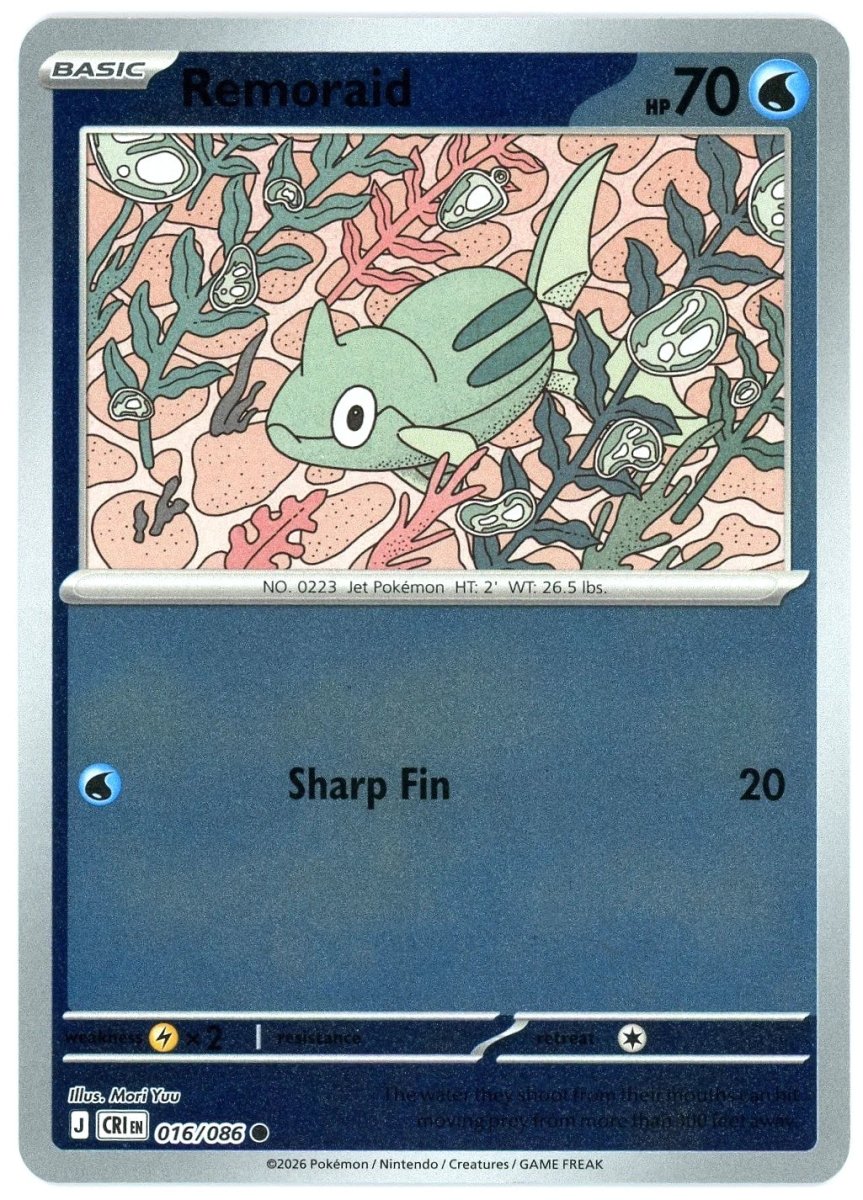 Remoraid - 016/086 (Reverse Holo) - Chaos Rising (CRI) ME04 by SAFAQATI on MYNTED