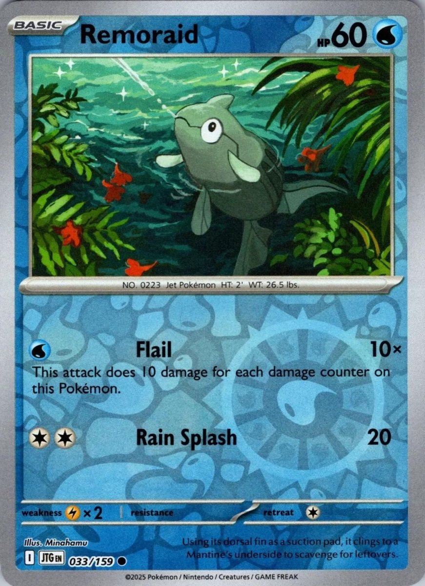 Remoraid [Reverse Holo] 33 Pokemon Journey Together by Shaibz TCG on MYNTED