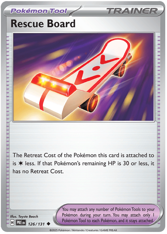 Rescue Board 126/131 Uncommon | Scarlet & Violet – Prismatic Evolutions by Worth the XP on MYNTED