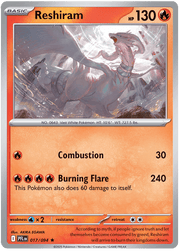 Reshiram 017/094 Holo | Mega Evolution – Phantasmal Flames by Worth the XP on MYNTED
