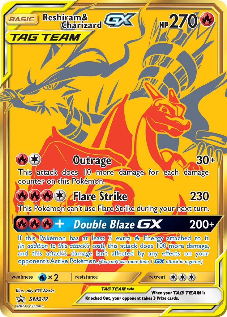 Reshiram & Charizard GX - SM247 Promo by The Archive Stop on MYNTED
