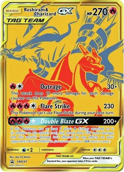 Reshiram & Charizard GX - Sun & Moon Promo - Promo SM247 - English by MechaKai Collectibles on MYNTED