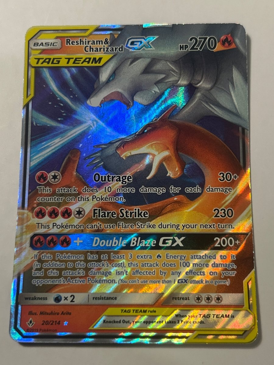 Reshiram & Charizard GX Unbroken Bonds Ultra Rare 20 by PokeSource on MYNTED