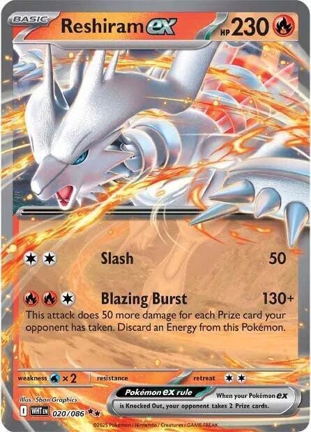 Reshiram EX - 020/086 by The Archive Stop on MYNTED