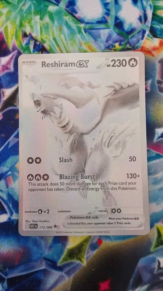 Reshiram ex 173/086 - White Flare - Black White Rare by Light Collectibles on MYNTED
