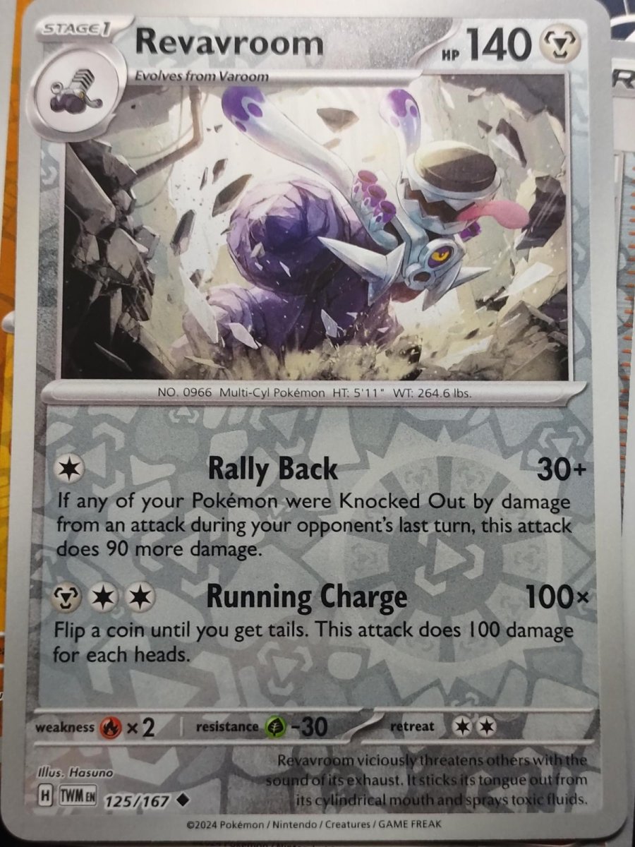 Revavroom [Reverse Holo] 125 Pokemon Twilight Masquerade by Moe‘s Vault on MYNTED
