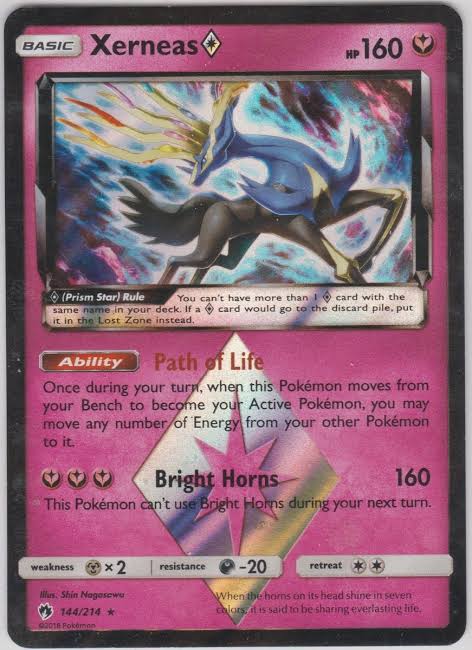 xerneas prism star lost thunder 144/214