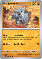 Rhyhorn · 151 (MEW) 111 (Normal) by PokeMarsi on MYNTED