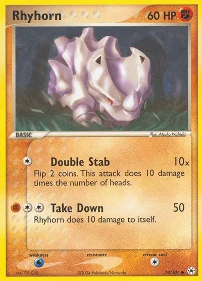Rhyhorn EX Hidden Legends Common • 70 Normal by Marnie’s TCG on MYNTED
