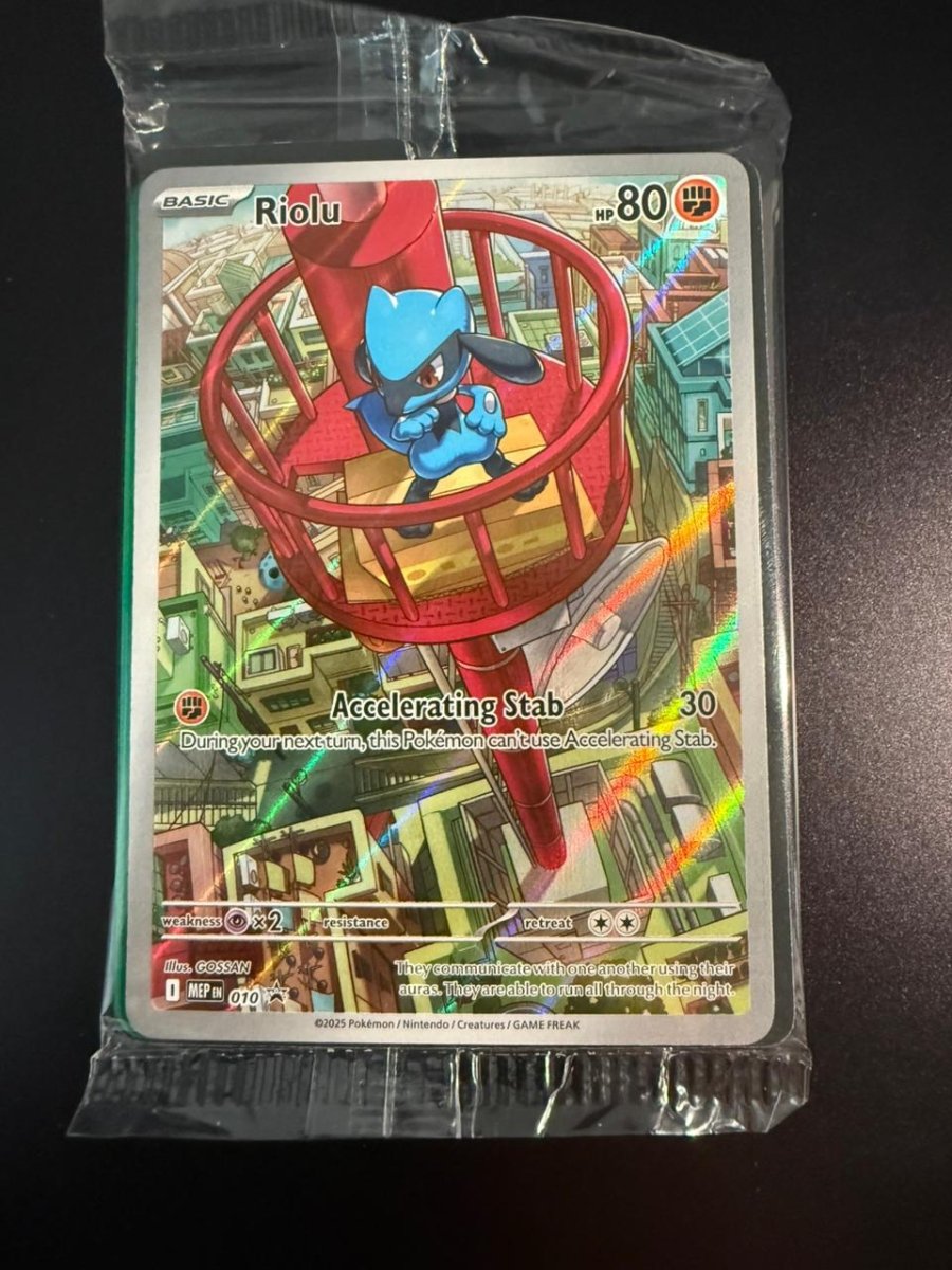 Riolu - 010 - ME: Mega Evolution Promo (MEP) [Sealed] by SAFAQATI on MYNTED