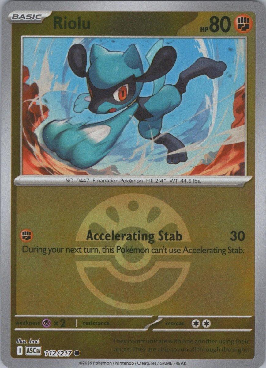 Riolu - 112/217 (Friend Ball) - ME: Ascended Heroes (ASC) by SAFAQATI on MYNTED