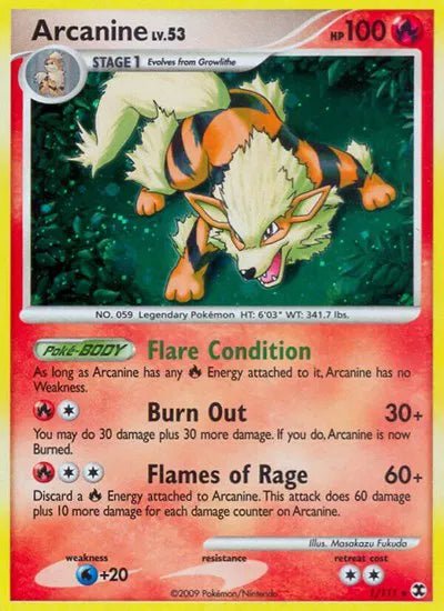 Rising Rivals Arcanine 1 - LP by PlayVault on MYNTED