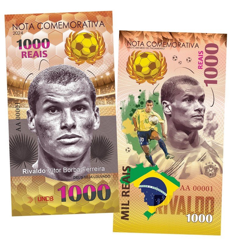 Rivaldo 1000 Riais UNCB banknote by UNCB on MYNTED