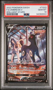 PSA 10 GEM MINT - UMBREON V BRILLIANT STARS - TG22/TG30