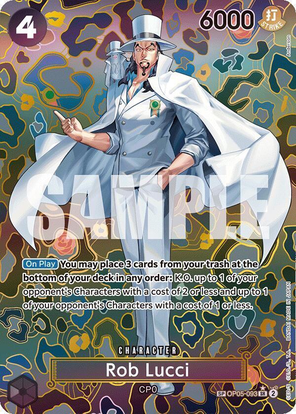 Rob Lucci OP05 - 093 SR Alt Art SP One Piece Card Game TCG by Desert Pirates on MYNTED