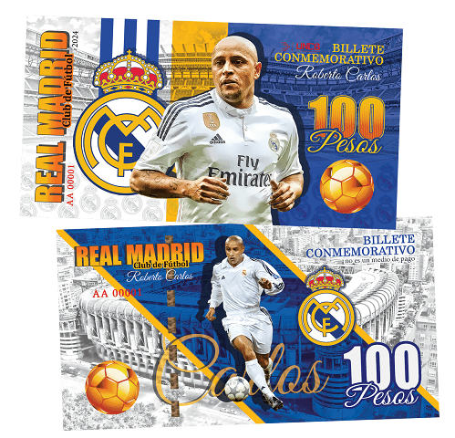 Roberto Carlos 100 Pesos UNCB banknote by UNCB on MYNTED