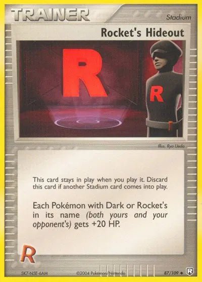 Rocket's Hideout EX Team Rocket Returns Uncommon • 87 Normal by Marnie’s TCG on MYNTED