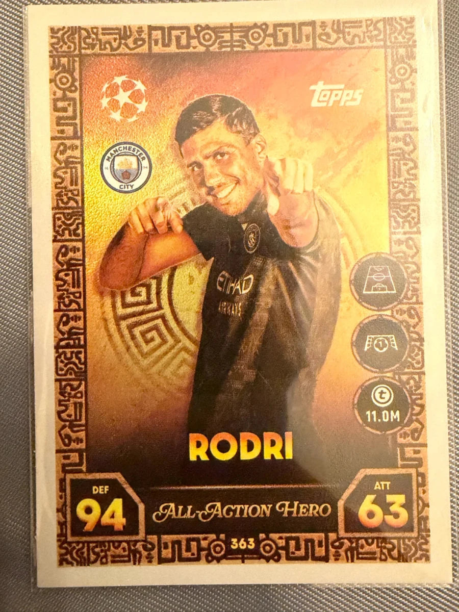 Rodri – All-Action Hero Topps Match Attax by dxbsoccercards on MYNTED