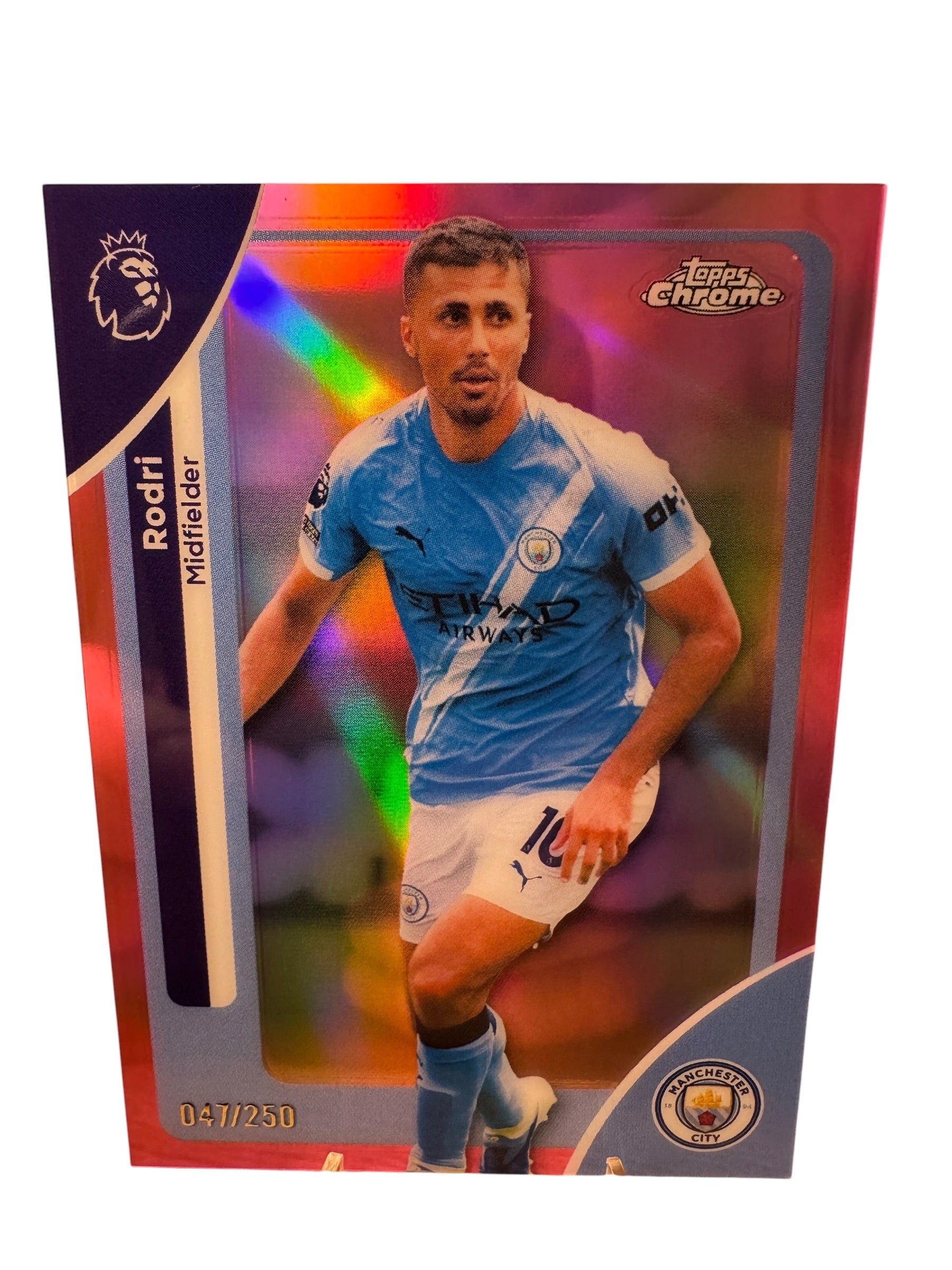 Rodri - 47/250 -  Man City - Topps Chrome Premier League