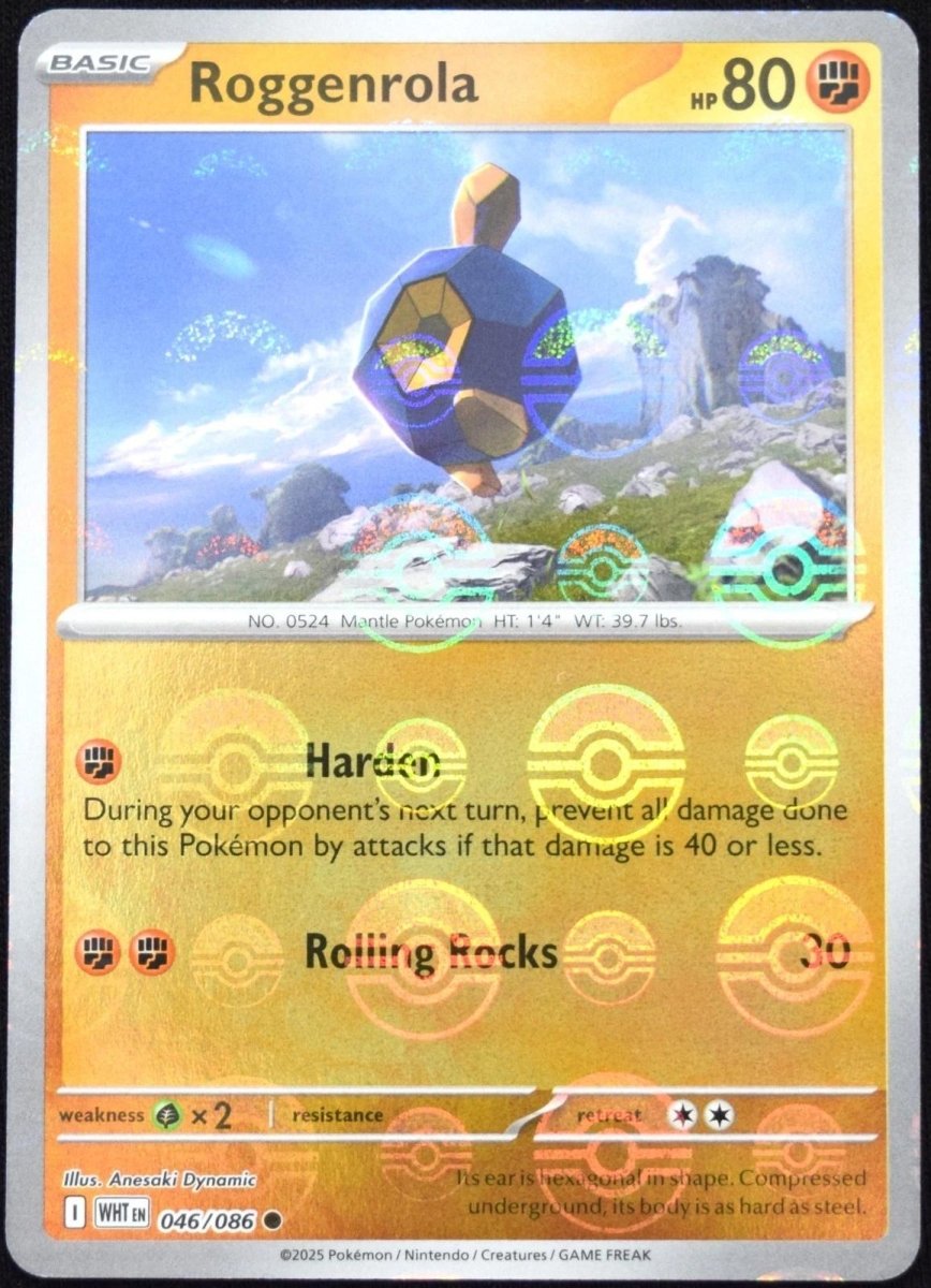 Roggenrola - 046/086 (Poke Ball Pattern) - SV: White Flare (WHT) by SAFAQATI on MYNTED