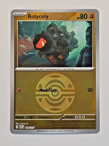 Rolycoly 118/217 - Ascended Heroes - Dusk Ball Pattern by Light Collectibles on MYNTED