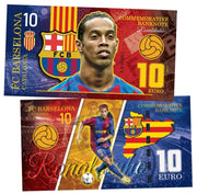 Ronaldinho FC Barcelona 10 euro UNCB banknote by UNCB on MYNTED