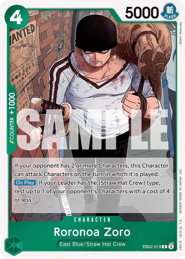 Roronoa Zoro Extra Booster: Anime 25th Collection R EB02 - 019 by Schmutzfink TCG on MYNTED