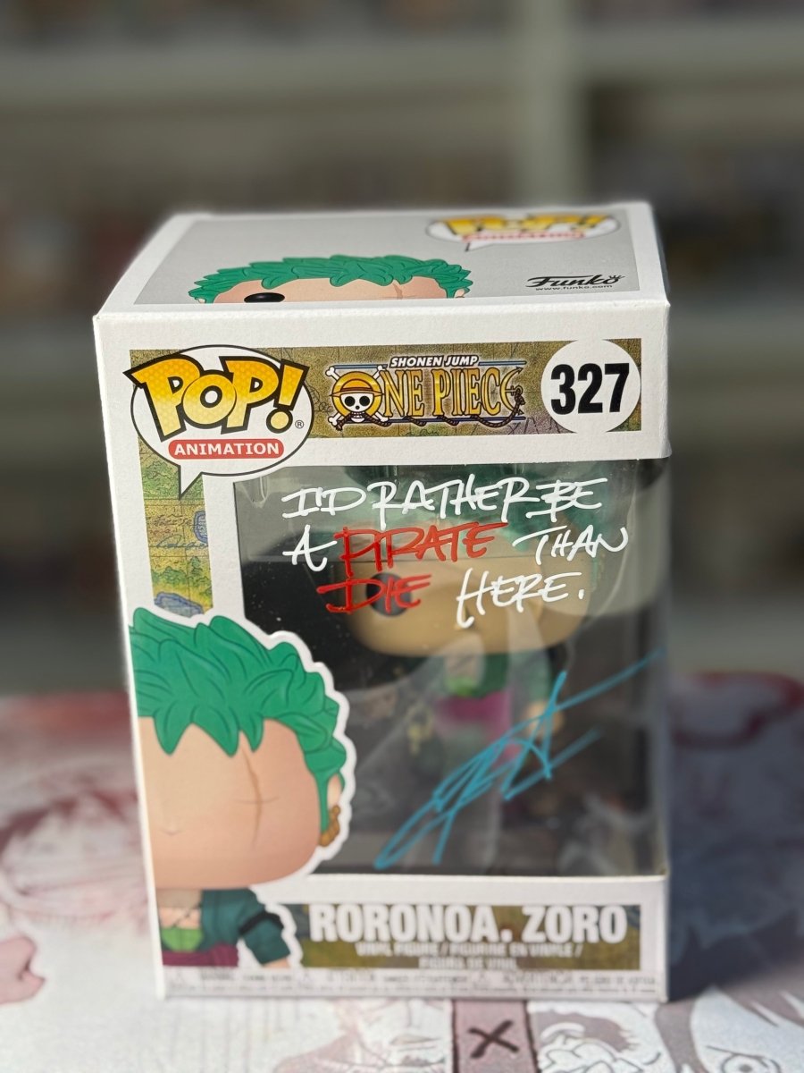 Roronoa Zoro Signed by english voice actor, quoted and authenticated. by Luffy Collects on MYNTED