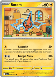 Rotom 077/182 Common | Scarlet & Violet – Destined Rivals by Worth the XP on MYNTED