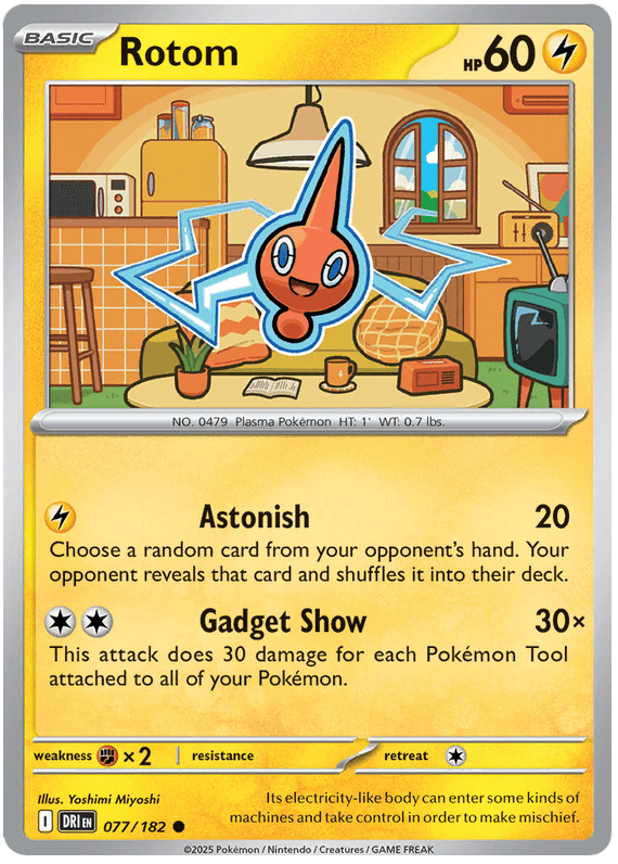 Rotom 077/182 Common | Scarlet & Violet – Destined Rivals by Worth the XP on MYNTED