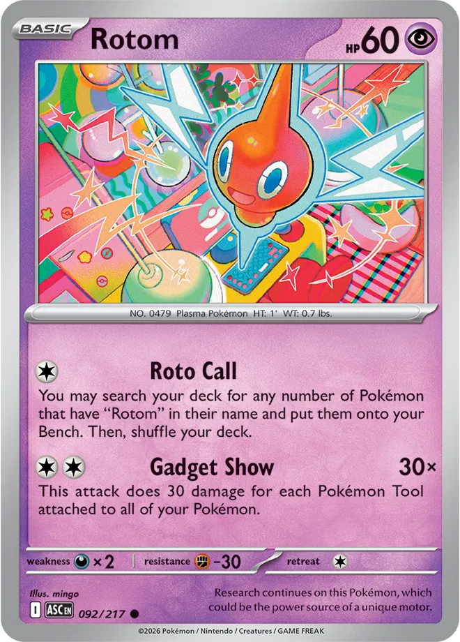 Rotom Ascended Heroes Common 092/217 by PokeMagic on MYNTED