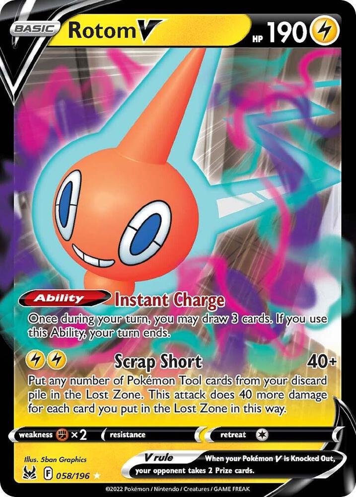 Rotom V - SWSH11: Lost Origin (SWSH11) by TCGDON on MYNTED