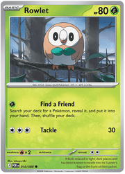 Rowlet 010/088 Common | Mega Evolution – Perfect Order by Worth the XP on MYNTED