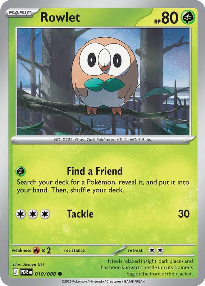 Rowlet Perfect Order Common • 010/088 Normal by Pokezero on MYNTED