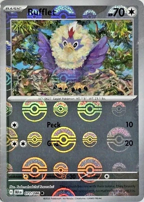 Rufflet - 077/086 (Poke Ball Pattern) - SV: Black Bolt (BLK) by SAFAQATI on MYNTED