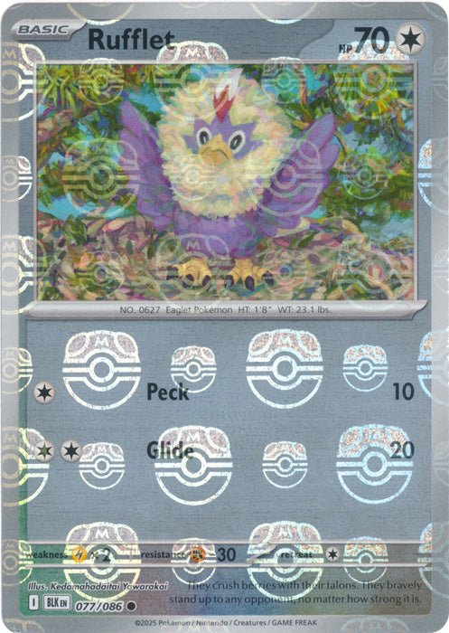 Rufflet (Master Ball) 077 - Black Bolt (BLK) by SAFAQATI on MYNTED