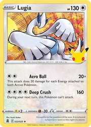 25th anniversary celebrations lugia 022/025