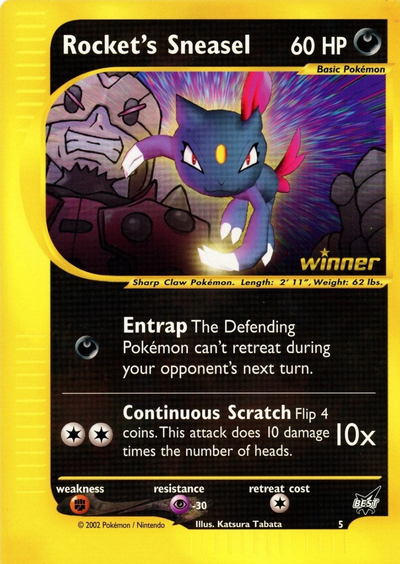 rocket's sneasel winner BEST OF GAME Promo (MP)