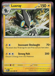 Luxray 028/088 Rare Perfect Order Pokemon Holo