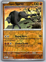 Paldean Tauros [Reverse Holo] #108 Pokemon Paldea Evolved