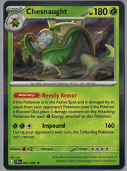 Chesnaught 007/086 Rare Chaos Rising Pokemon Holo