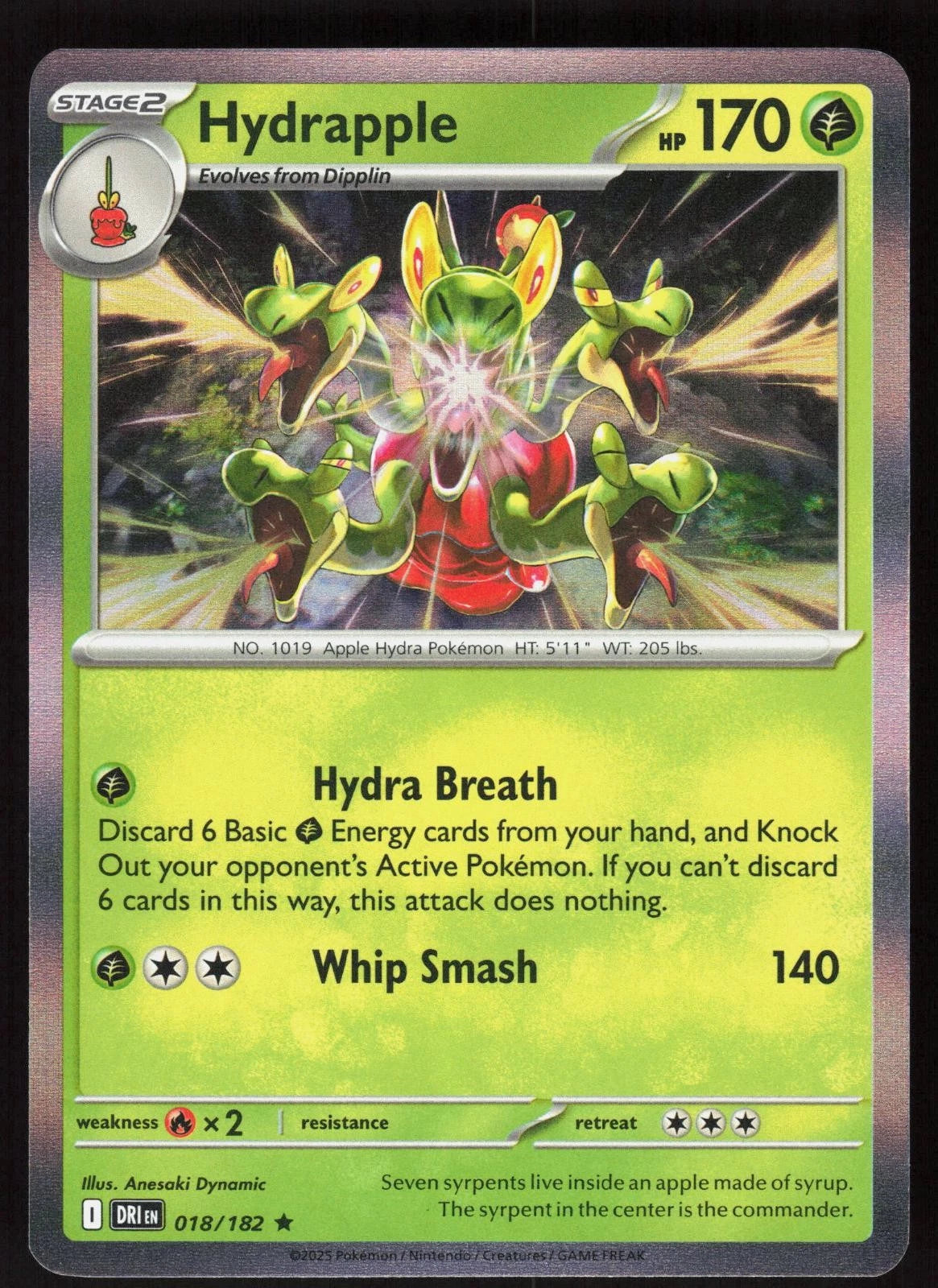 Hydrapple [Cosmos Holo] #18 Pokemon Destined Rivals