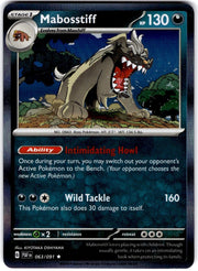 Mabosstiff #63 Pokemon Paldean Fates HOLO