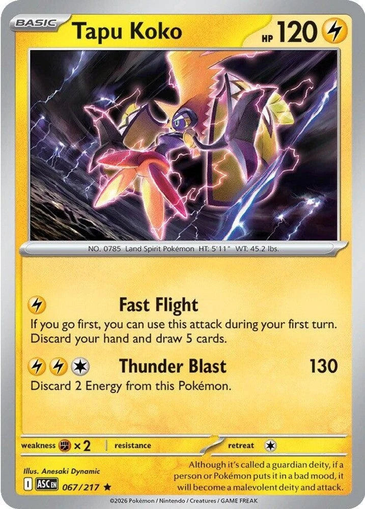 Tapu Koko - [ASC - 067/217] - Holofoil