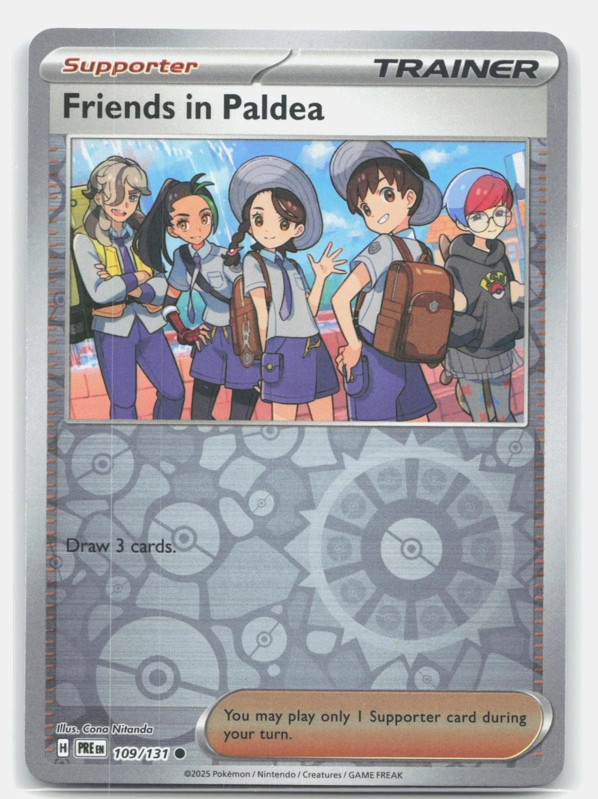 Friends in Paldea [Reverse] #109 Pokemon Prismatic Evolutions