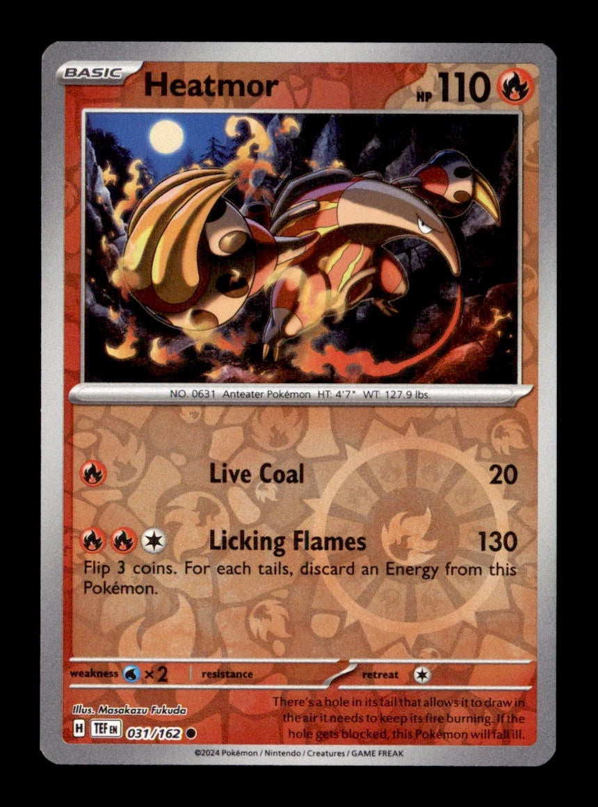 Heatmor 031/162 Common Temporal Forces Pokemon Reverse Holo